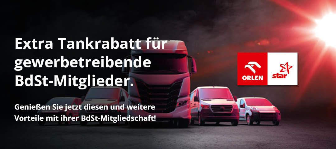 Banner Tankrabatt für BdSt Mitglieder