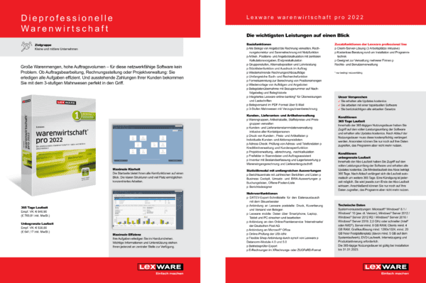 Lexware Warenwirtschaft 2025 – Bild 3