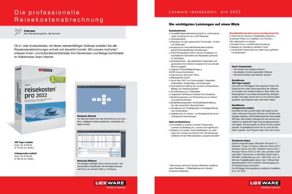 LEXWARE Reisekosten 2025 – Bild 2
