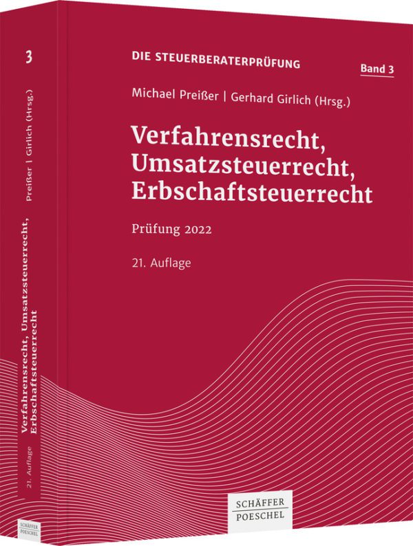 Verfahrensrecht, Umsatzsteuerrecht, Erbschaftsteuerrecht