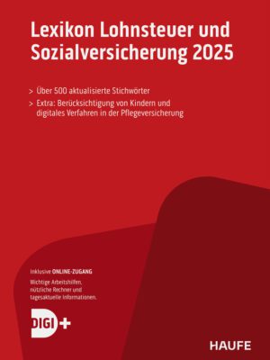 Lexikon Lohnsteuer und Sozialversicherung 2025 plus Onlinezugang